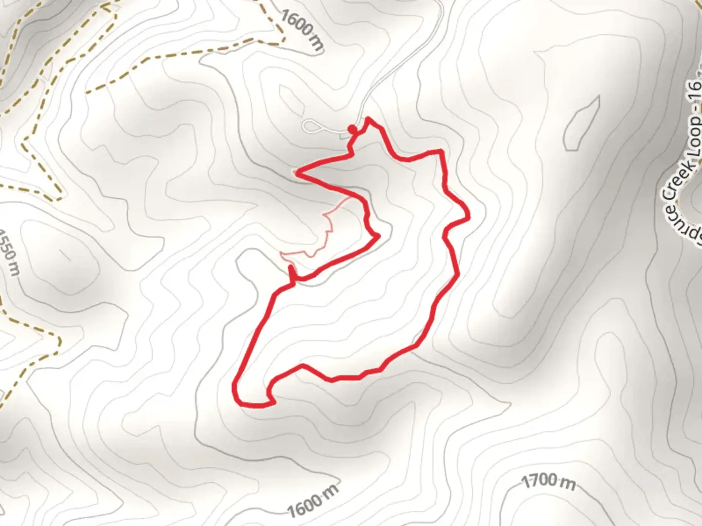 An image depicting the trail Forest View - Placer Grove Loop Trail and its surrounding area.