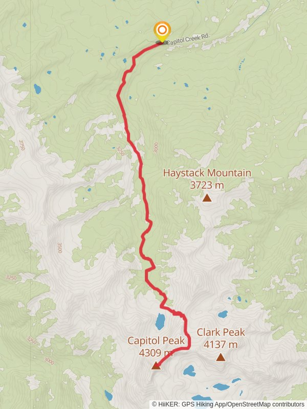 Clark Peak via Capitol Ditch Trail