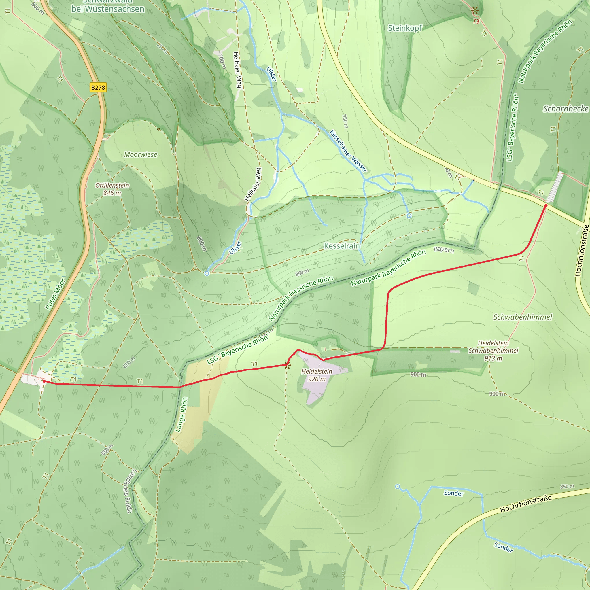 Heidelstein Walk mobile static map
