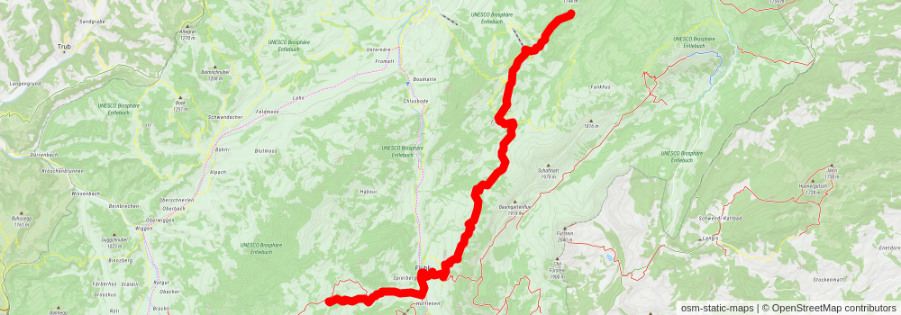 UNESCO Biosphere Entlebuch stage 3 Map
