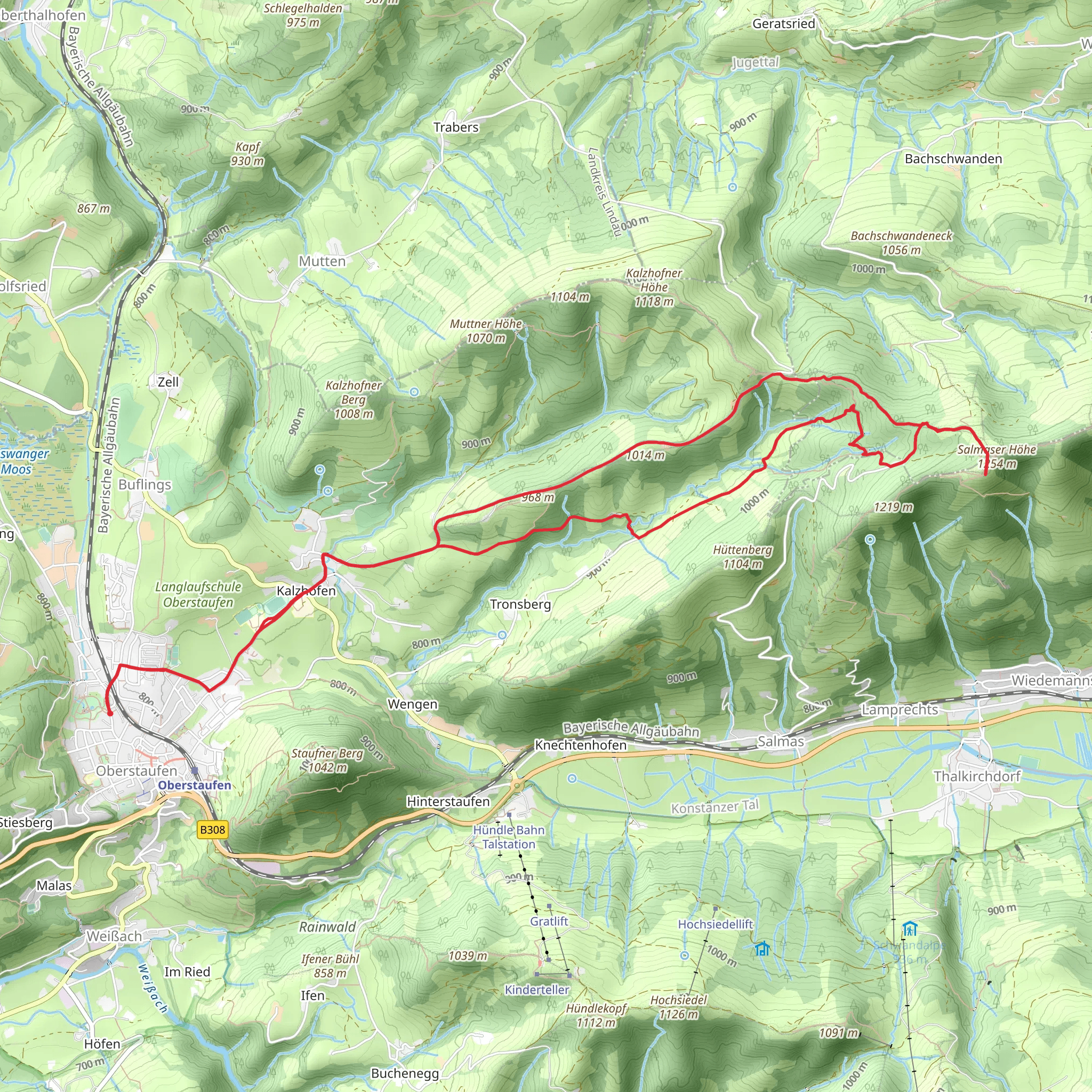 Salmaser Höhe via Hompessenweg mobile static map