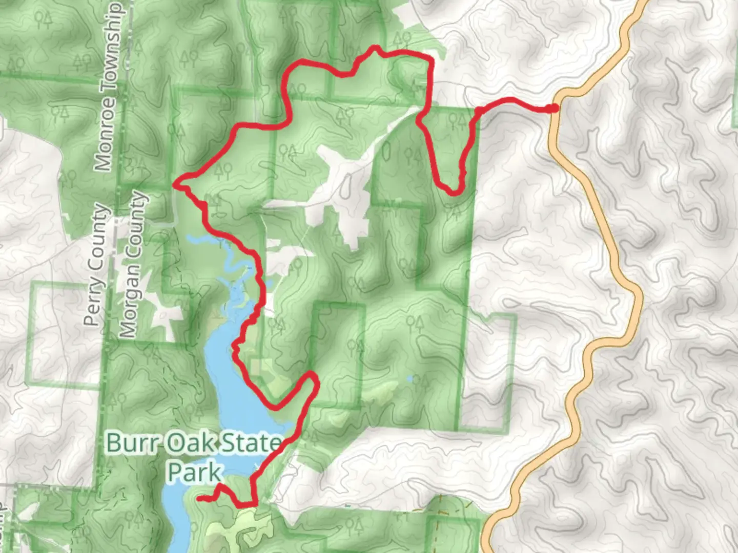 An image depicting the trail NCT Athens East Trail and its surrounding area.
