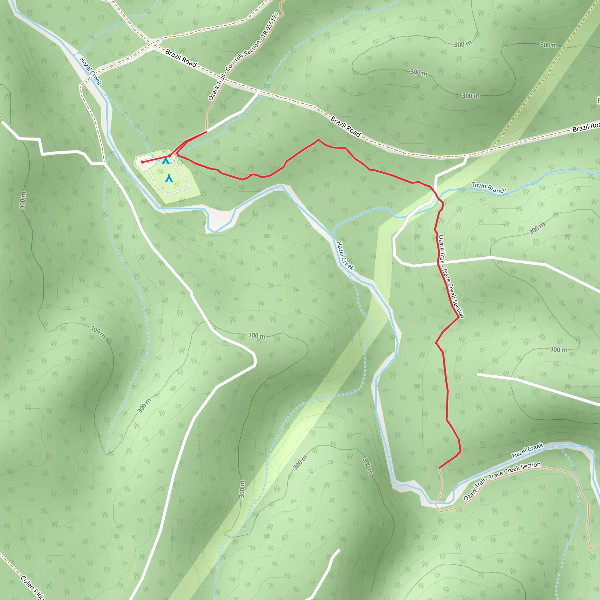 Ozark Trail - Trace Creek Section mobile static map