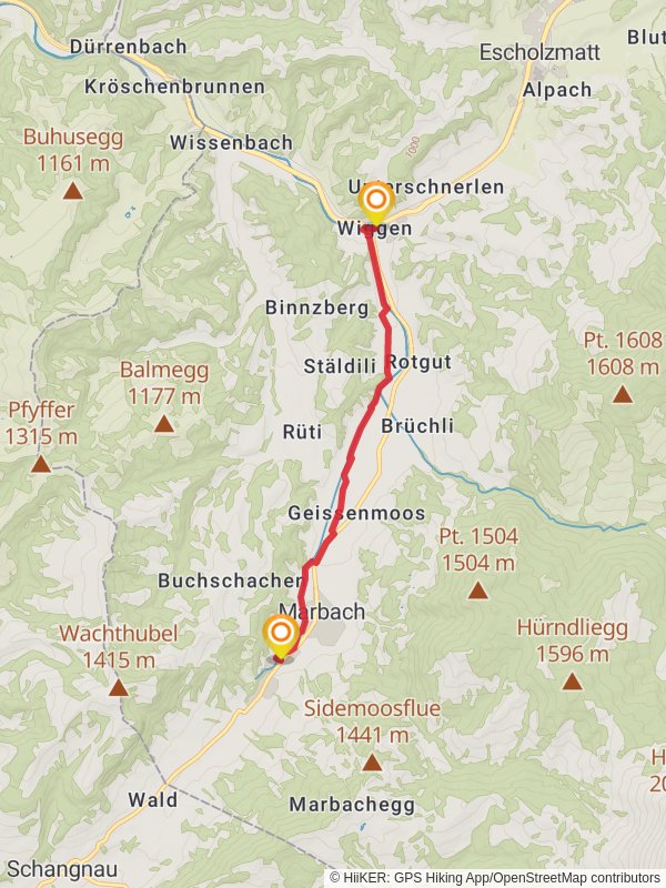 Wiggen – Marbach mobile static map