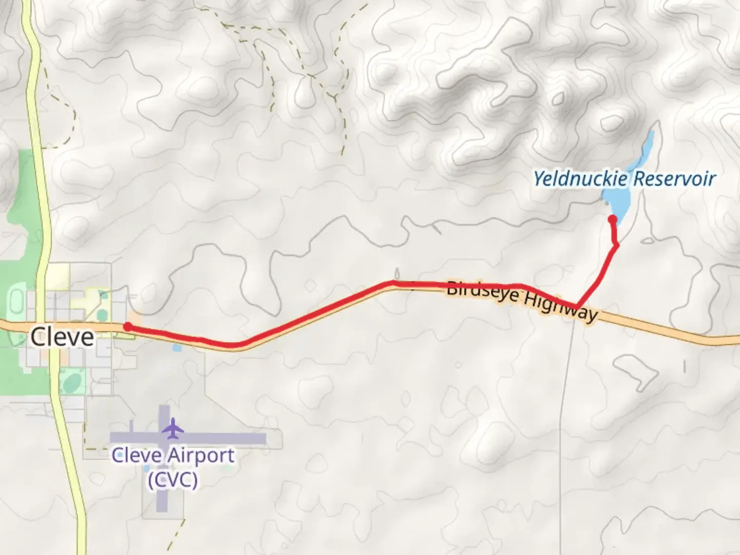 An image depicting the trail Yeldulknie Weir Trail and its surrounding area.