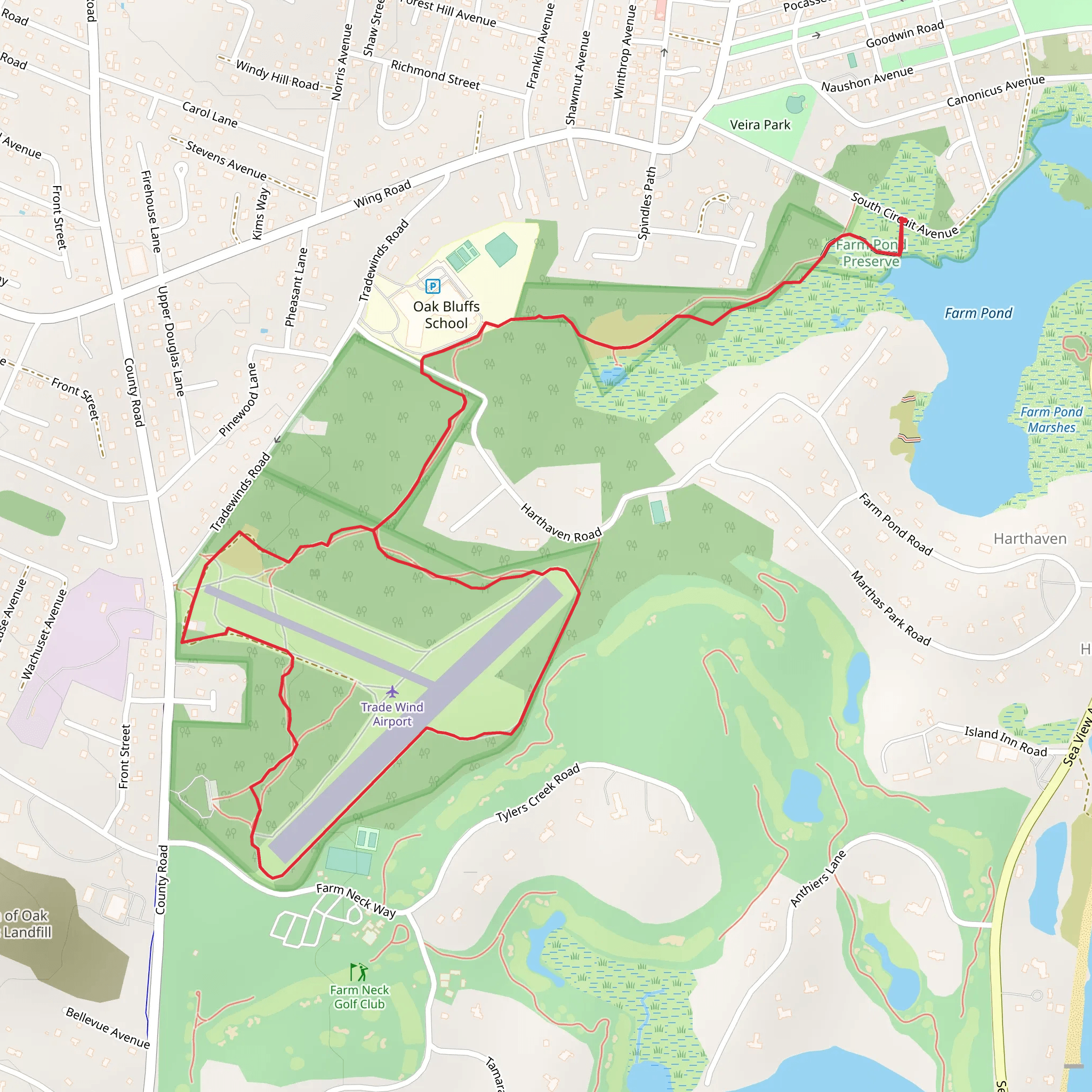 Trade Winds Field Preserve from South Circuit Avenue mobile static map