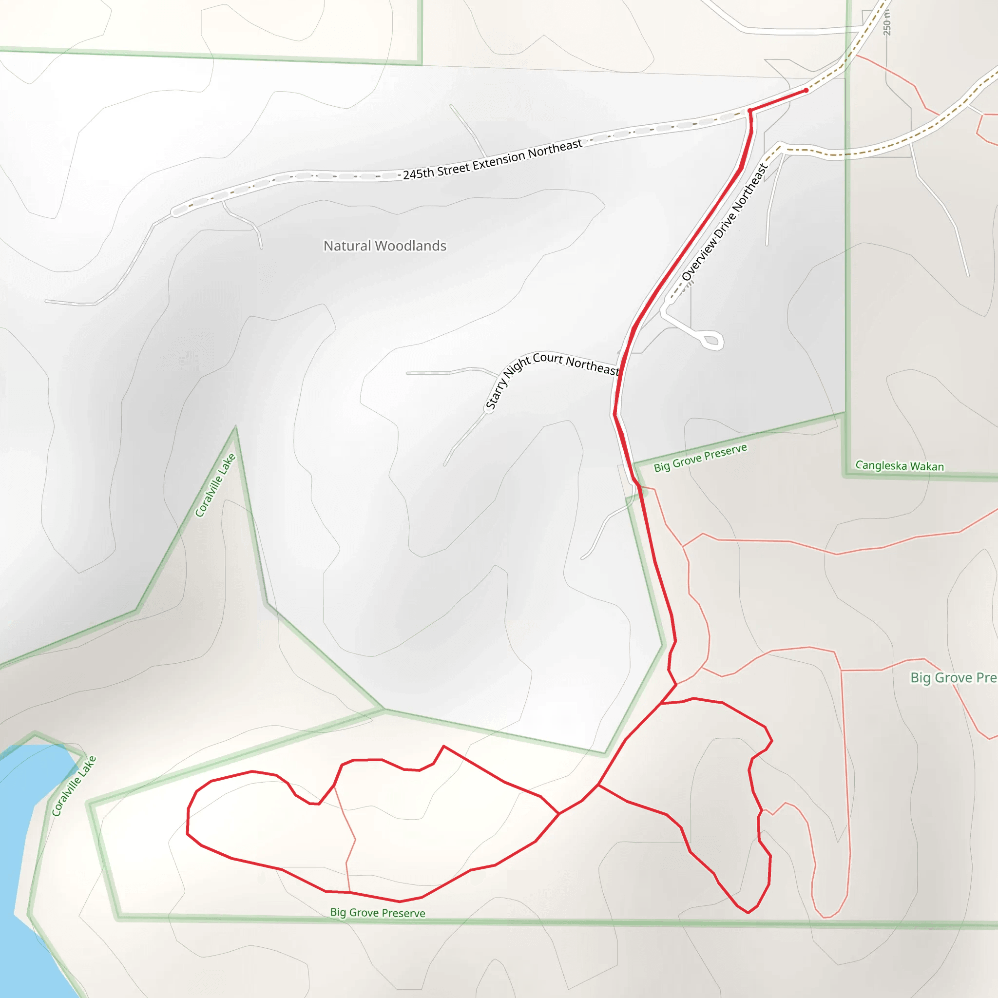 Big Grove Preserve Loop mobile static map