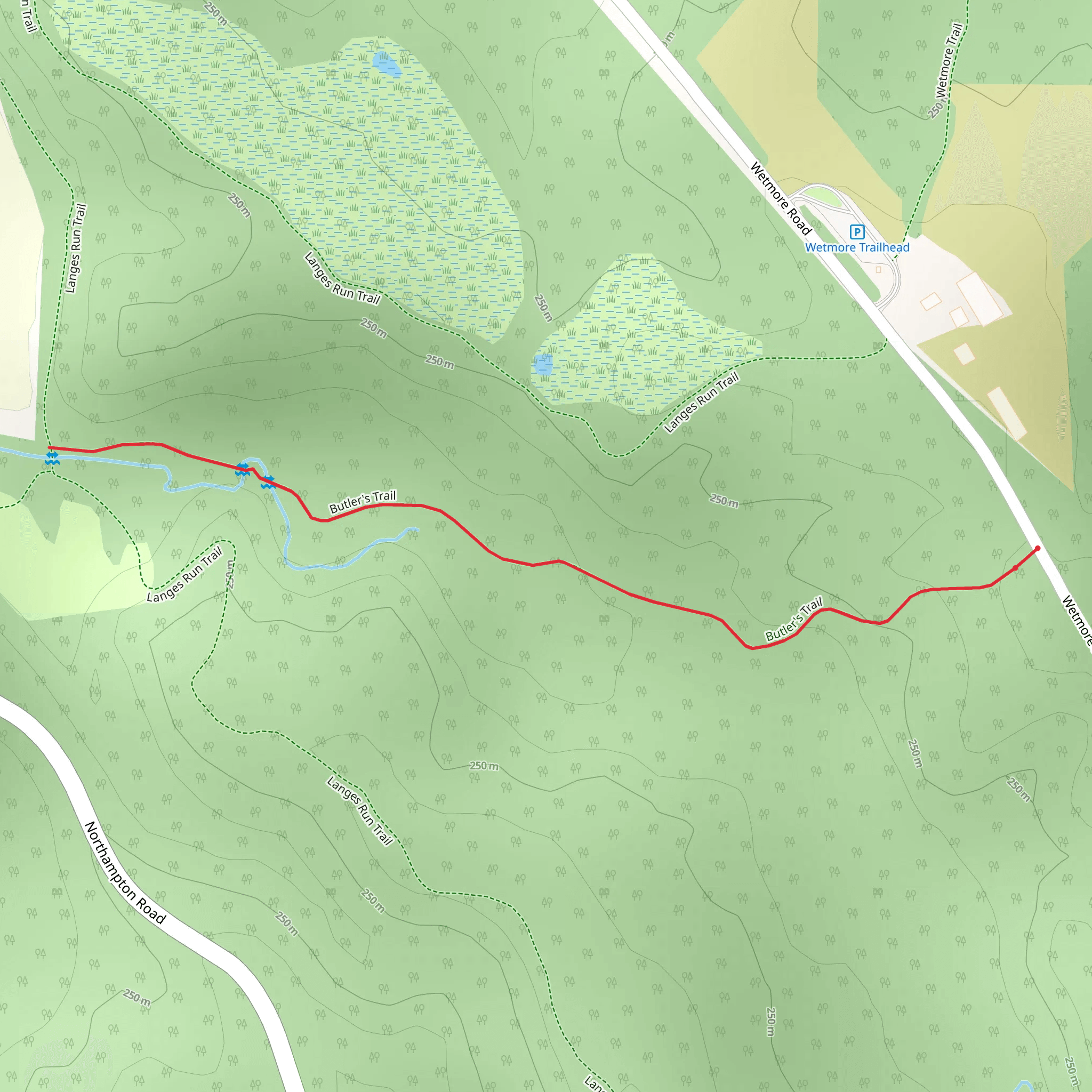 Butlers Trail mobile static map
