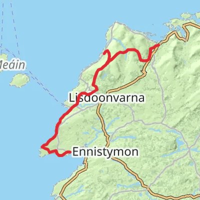 Burren Way and Cliffs of Moher 5-Day Moderate Tour (Hillwalk Tours) mobile static map