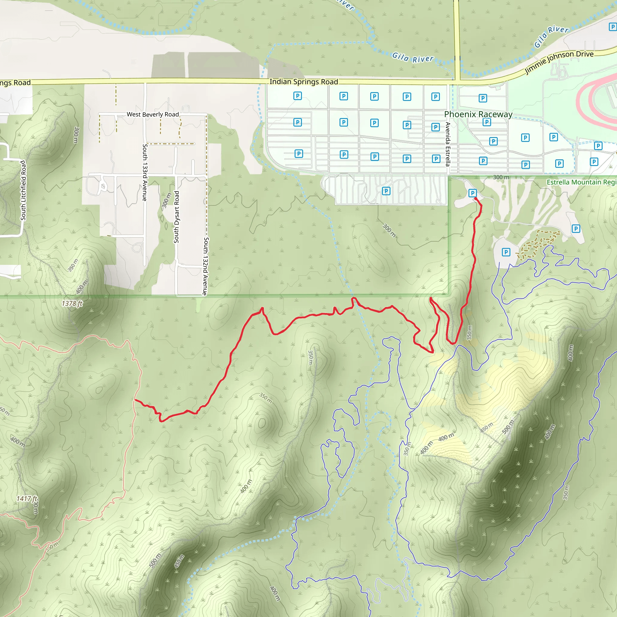 Desert Rose Trail mobile static map