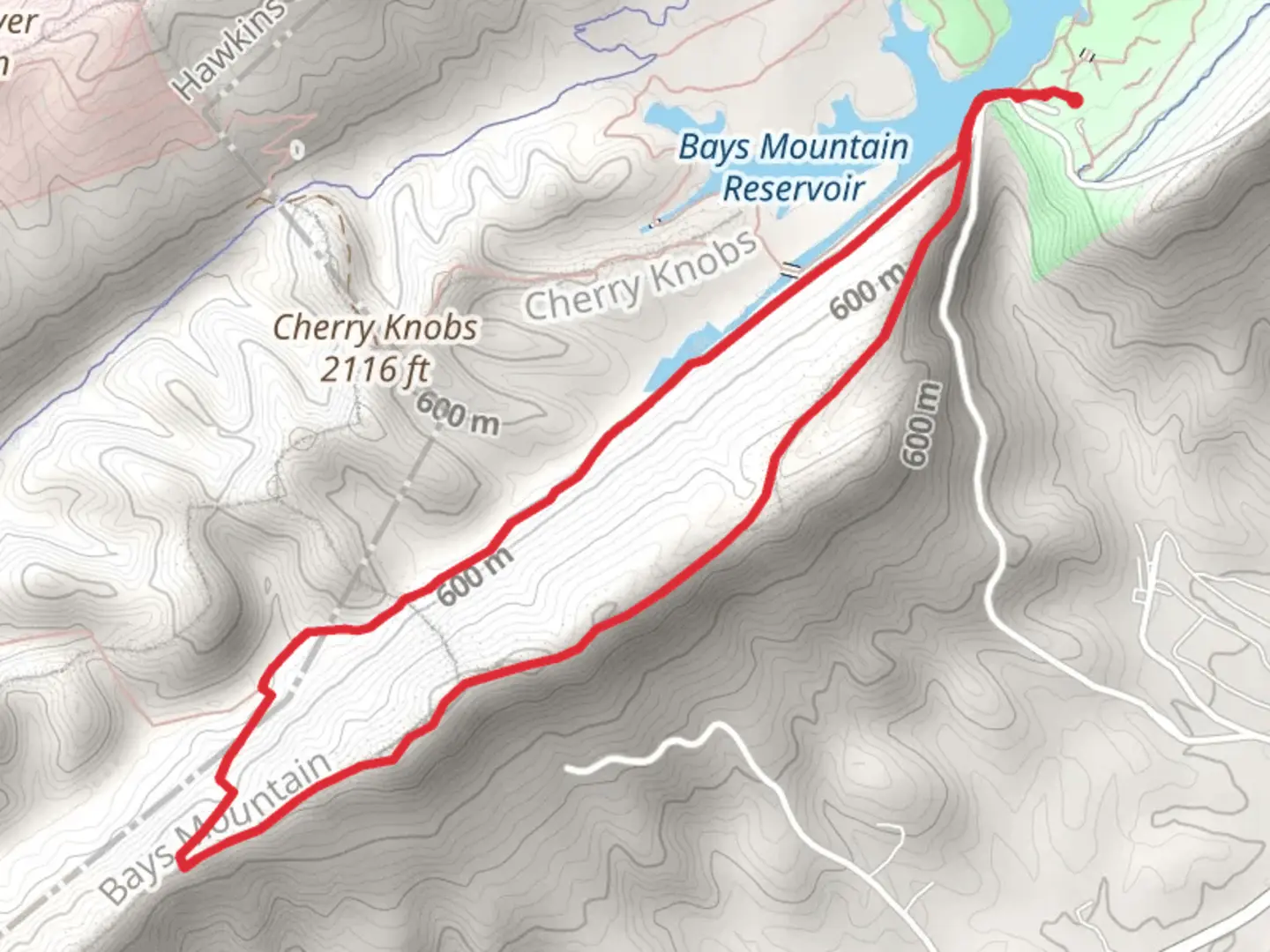An image depicting the trail Proposal Ridge and Front Hollow Road Loop and its surrounding area.
