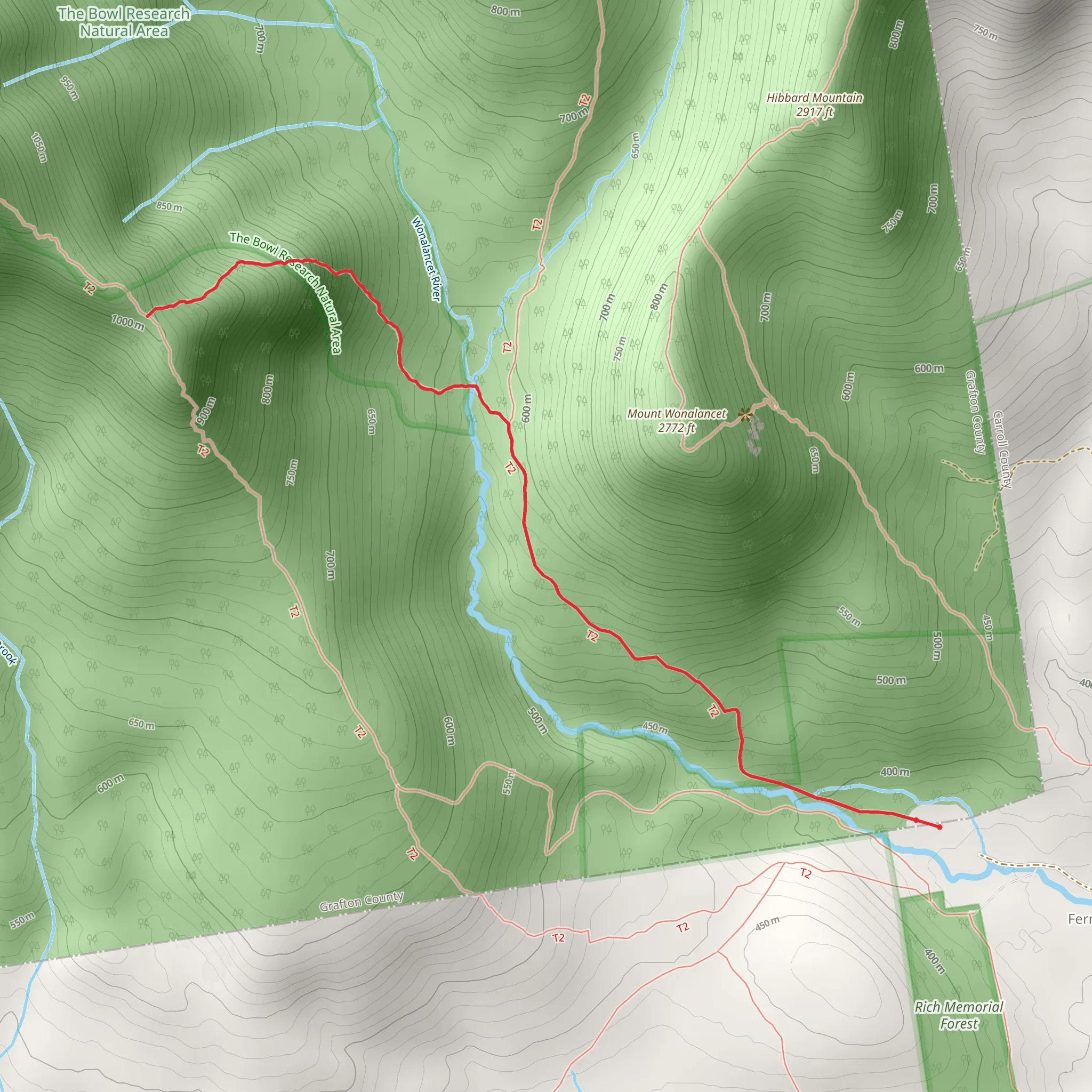 Tom Wiggin Trail via Dicey's Mill Trail mobile static map