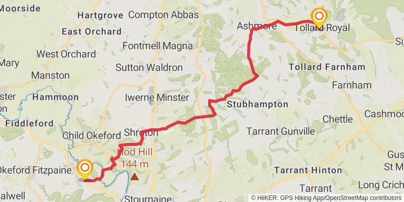 Wessex Ridgeway stage 7 Map