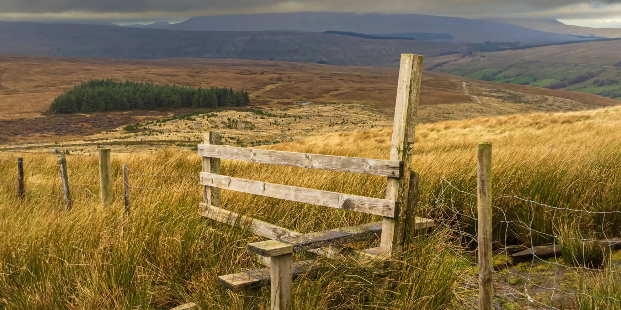 An image depicting the trail Blea Moor and Denthead from Ribblehead and its surrounding area.