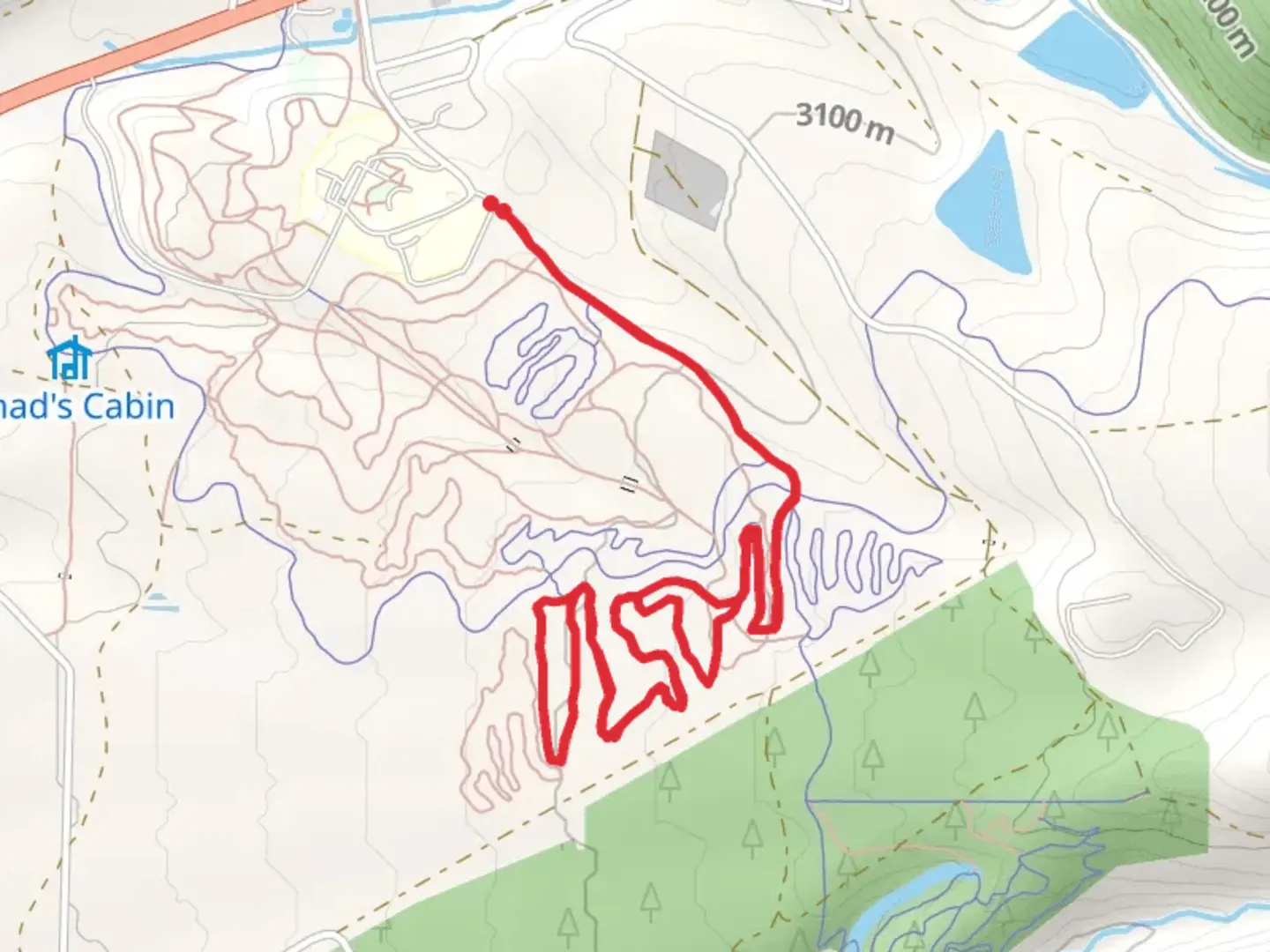 An image depicting the trail Boulders and Giddy Up Loop and its surrounding area.