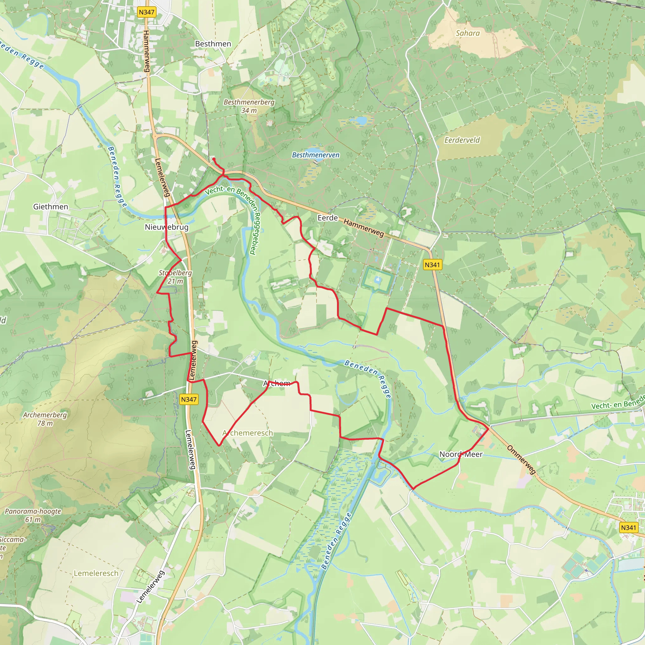 Stapelberg and Archemerbrug via Wolters Weg and Mars Weg mobile static map