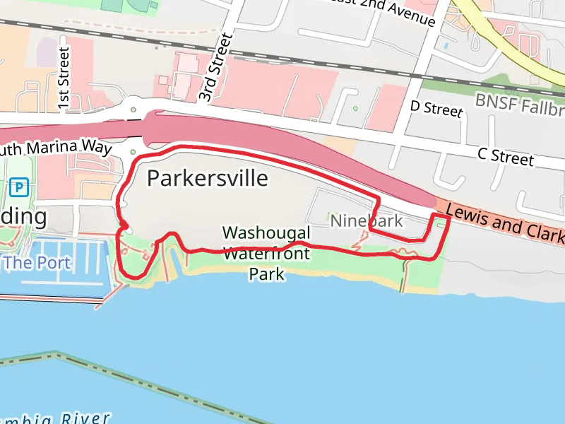 Washougal Waterfront Park Loop