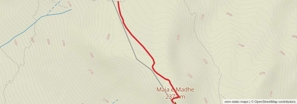 Via Dinarica Kosovo spur 4 Map