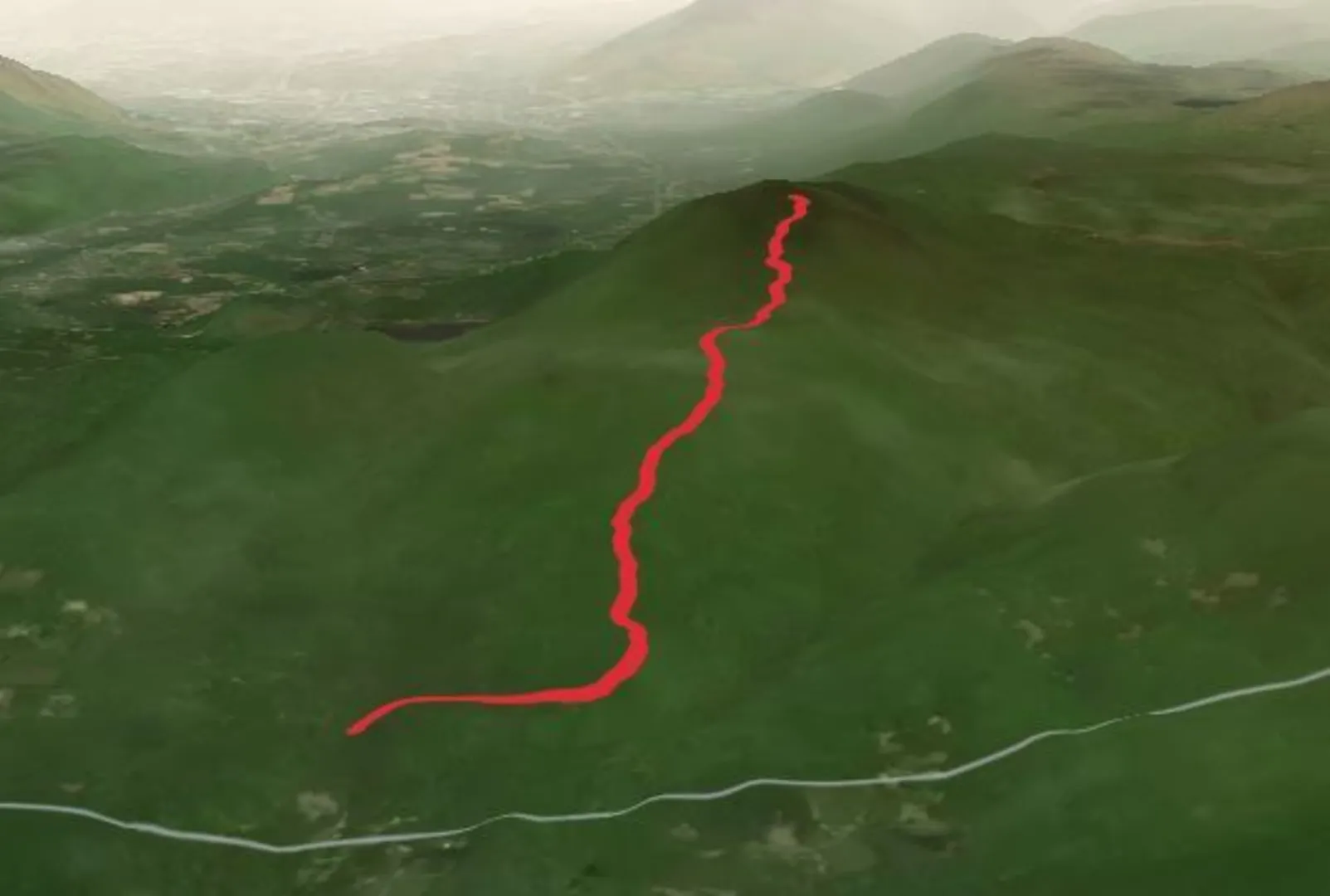 An image depicting the trail The Dome - Pownal Trail and its surrounding area.