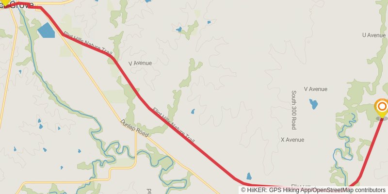 American Discovery Trail - Kansas stage 12 Map