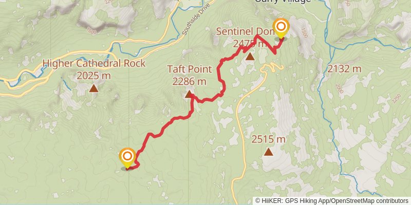 Pohono Trail stage 2 Map