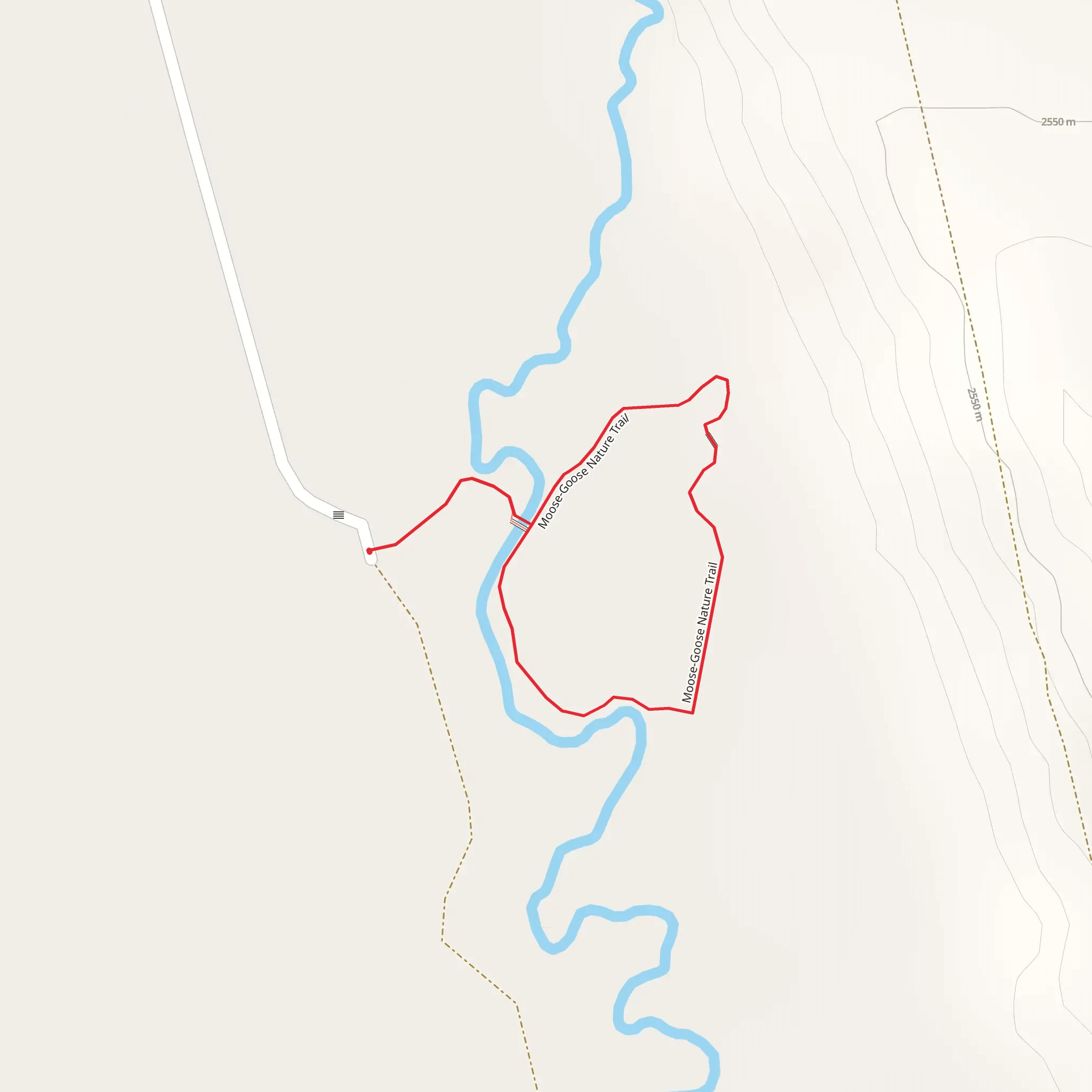 Moose-Goose Nature Loop Trail mobile static map
