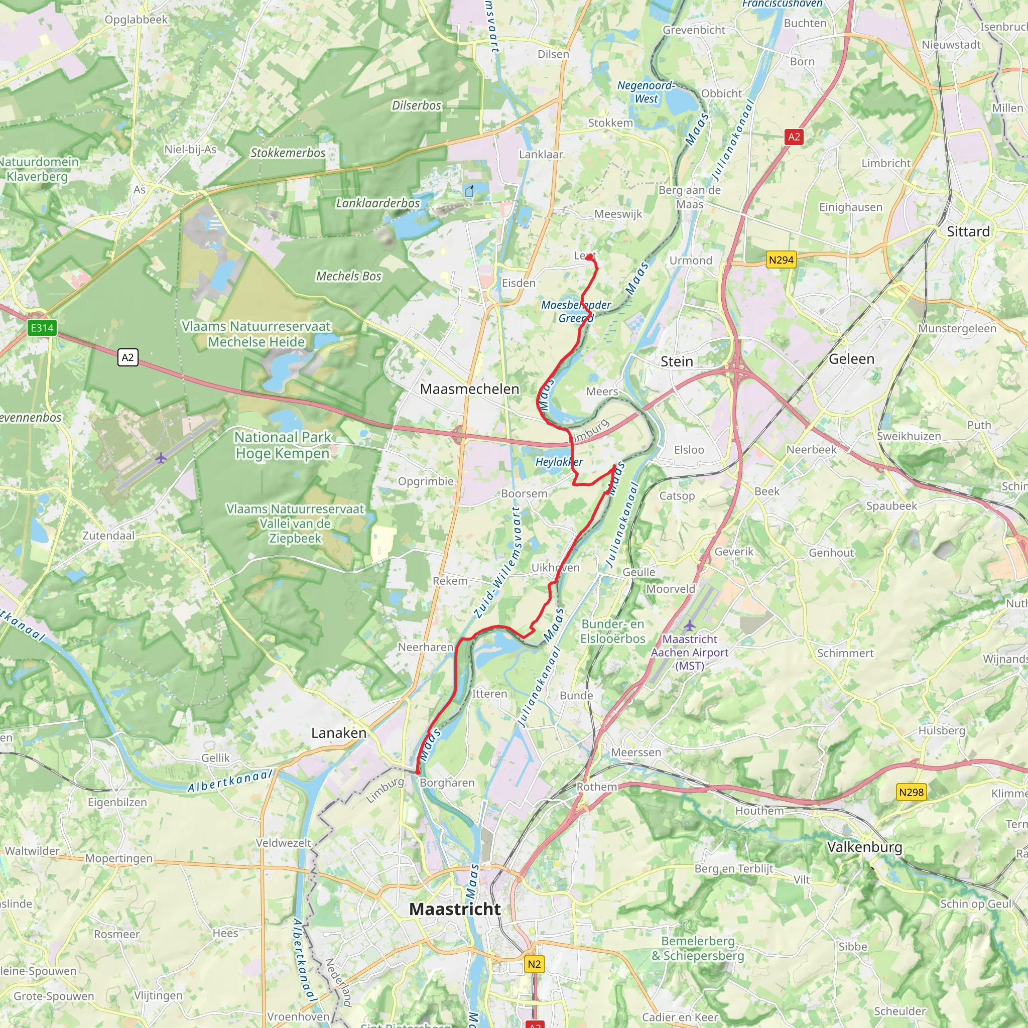 Meuse and Maesbempder Greend mobile static map