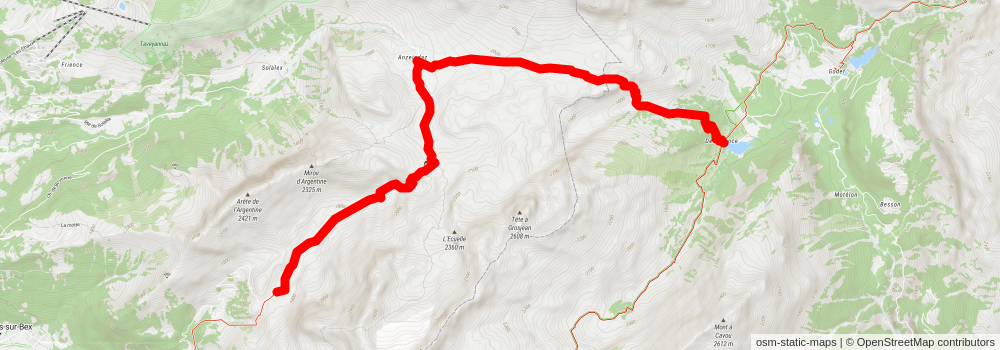 Tour des Muverans stage 5 Map