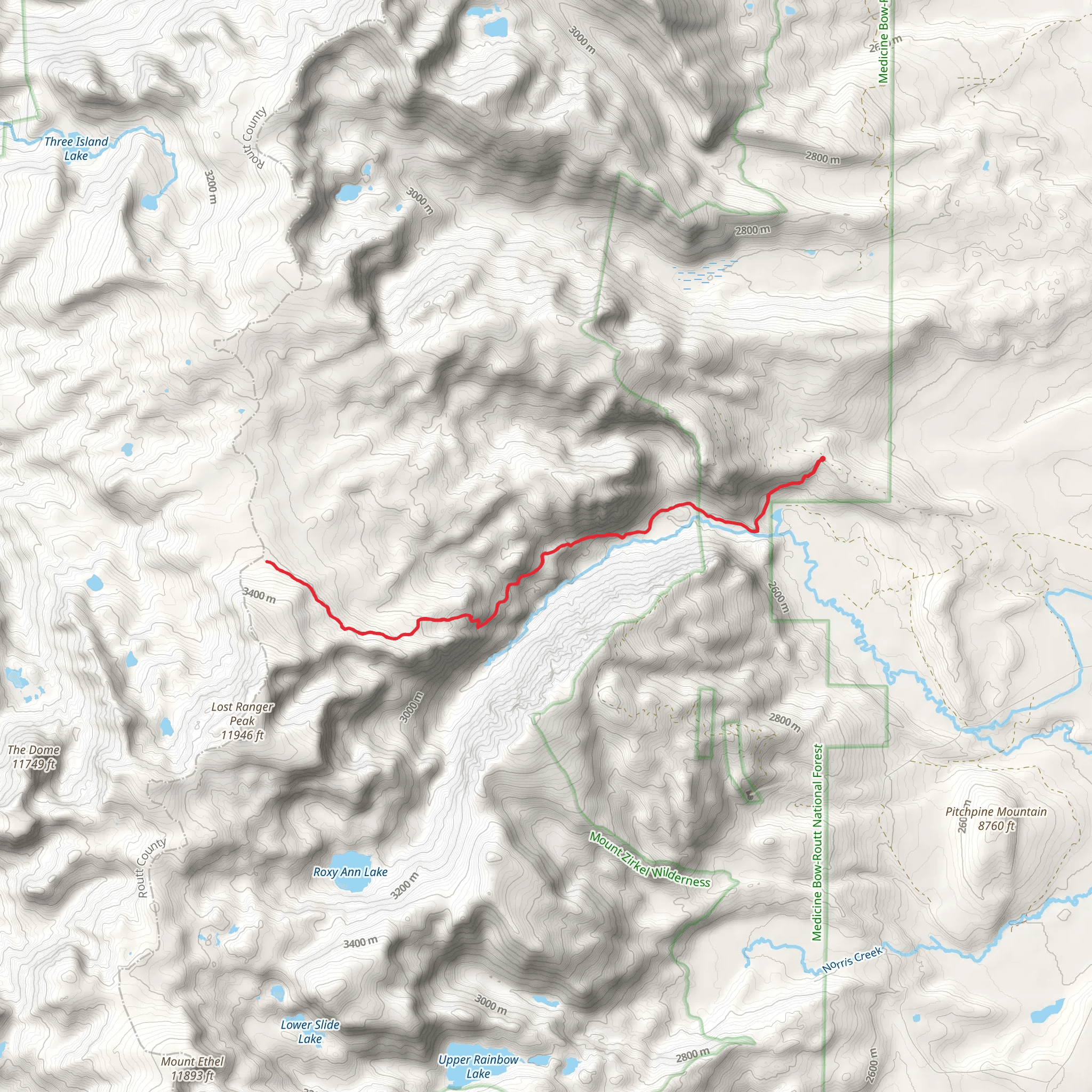Lost Ranger Trail mobile static map