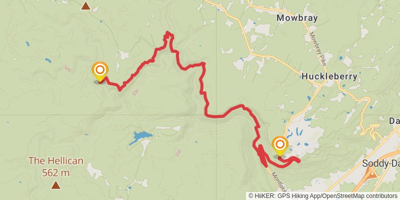 Great Eastern Trail (Incomplete) stage 48 Map