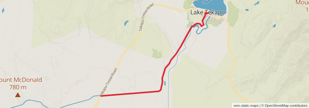 Te Araroa Trail stage 145 Map