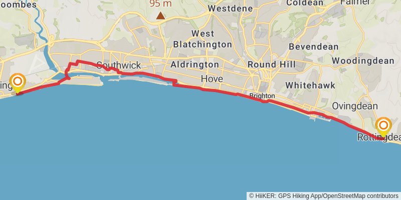 Sussex Hospices Trail stage 12 Map