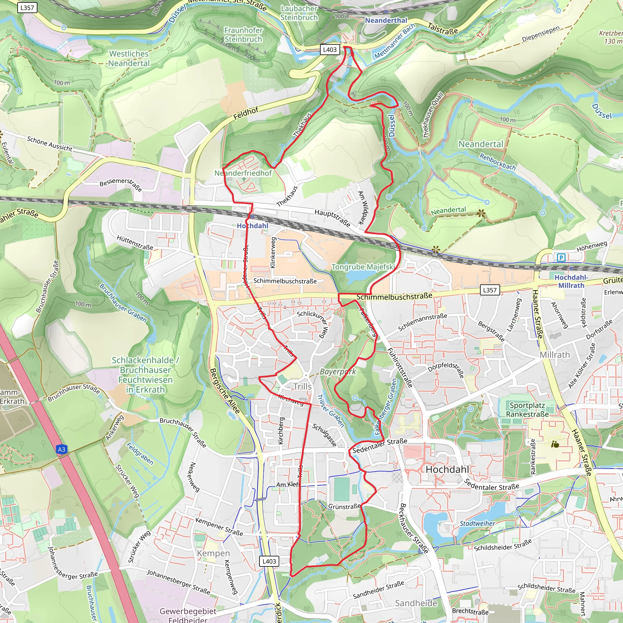 Bayergraben Loop mobile static map