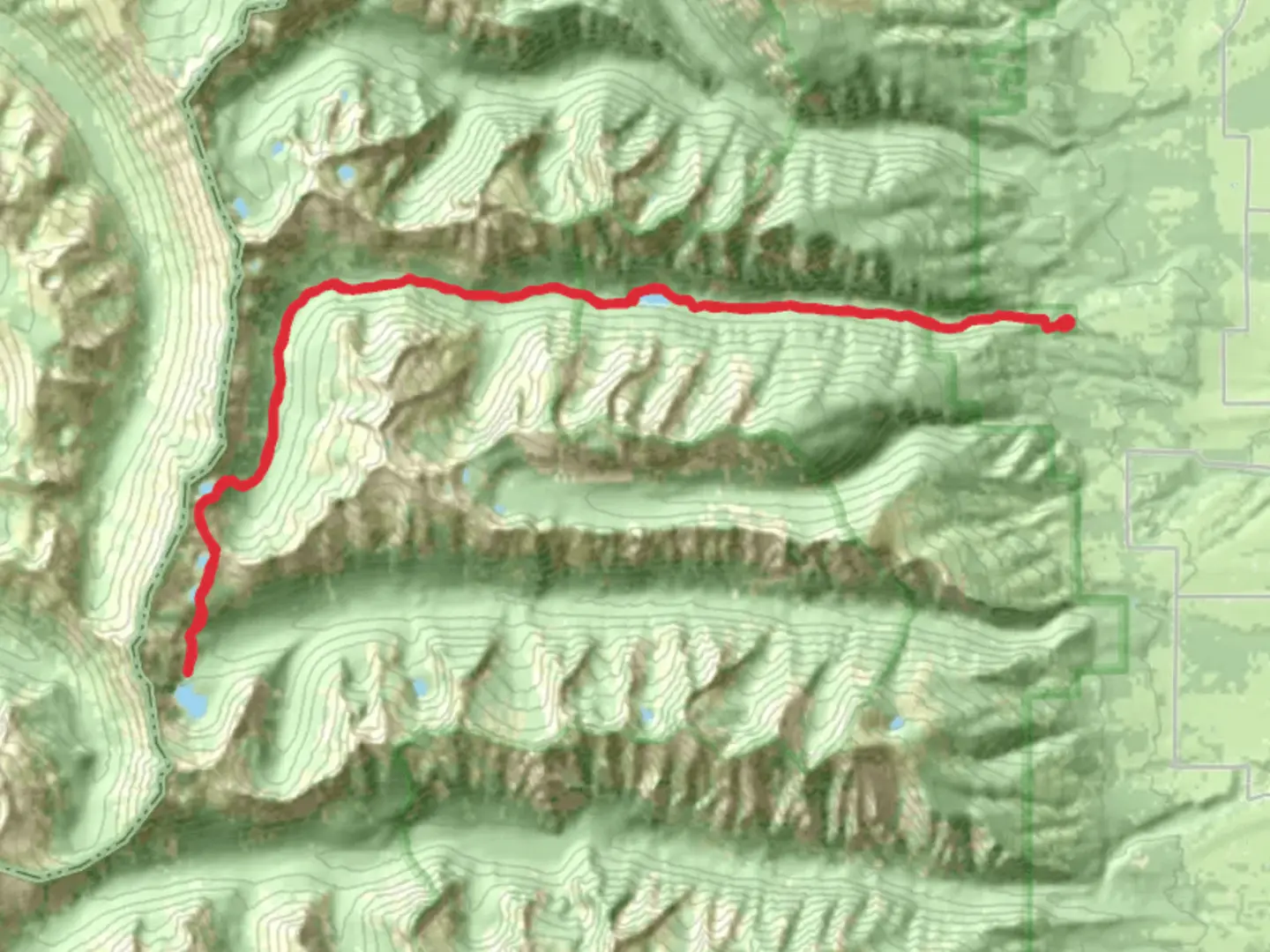 An image depicting the trail Fred Burr Creek Trail and its surrounding area.