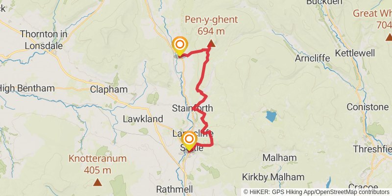 Howgills and Limestone Trail stage 7 Map