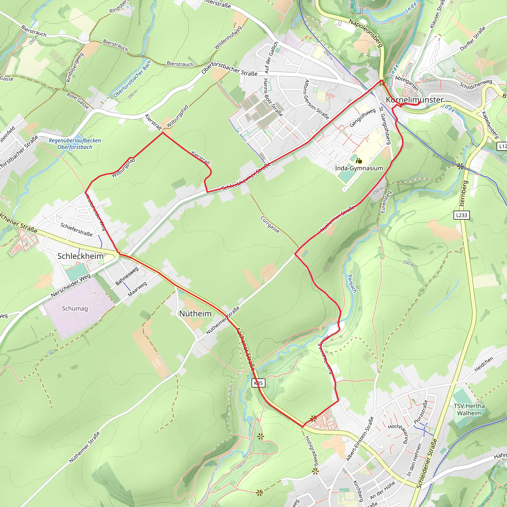 Kornelimuenster - Schleckheim mobile static map