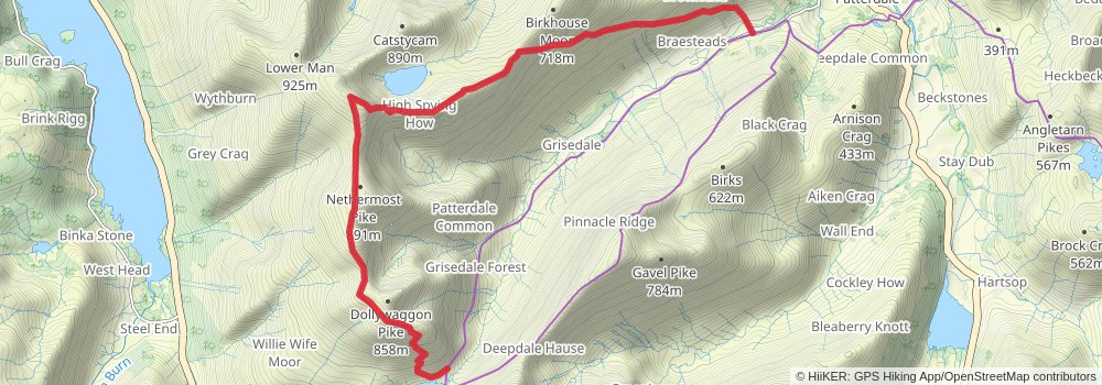 Coast to Coast Walk alt 5 Map