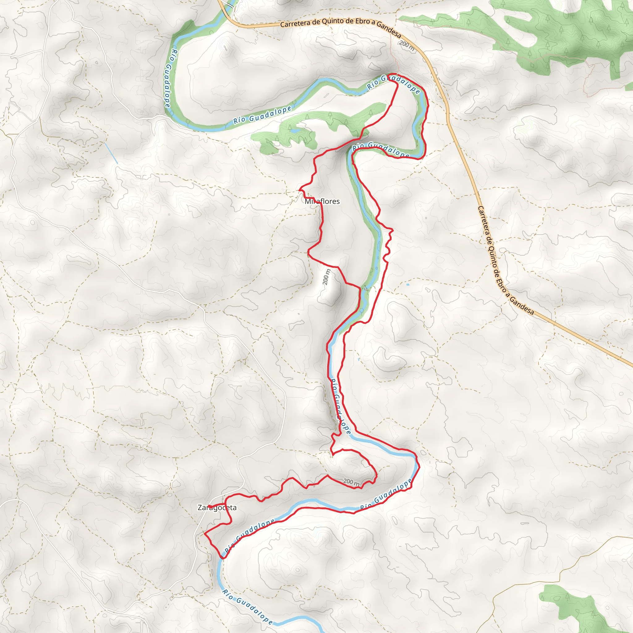 Zaragoceta - Miraflores PR Z 153 mobile static map