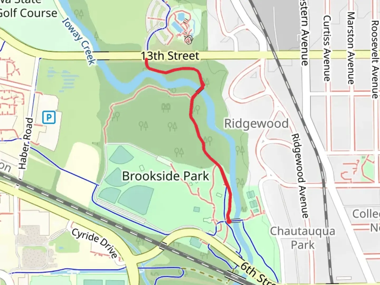 An image depicting the trail Audubon Trail and its surrounding area.