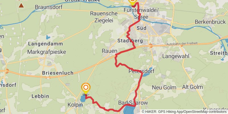 66-Seen-Wanderweg stage 10 Map