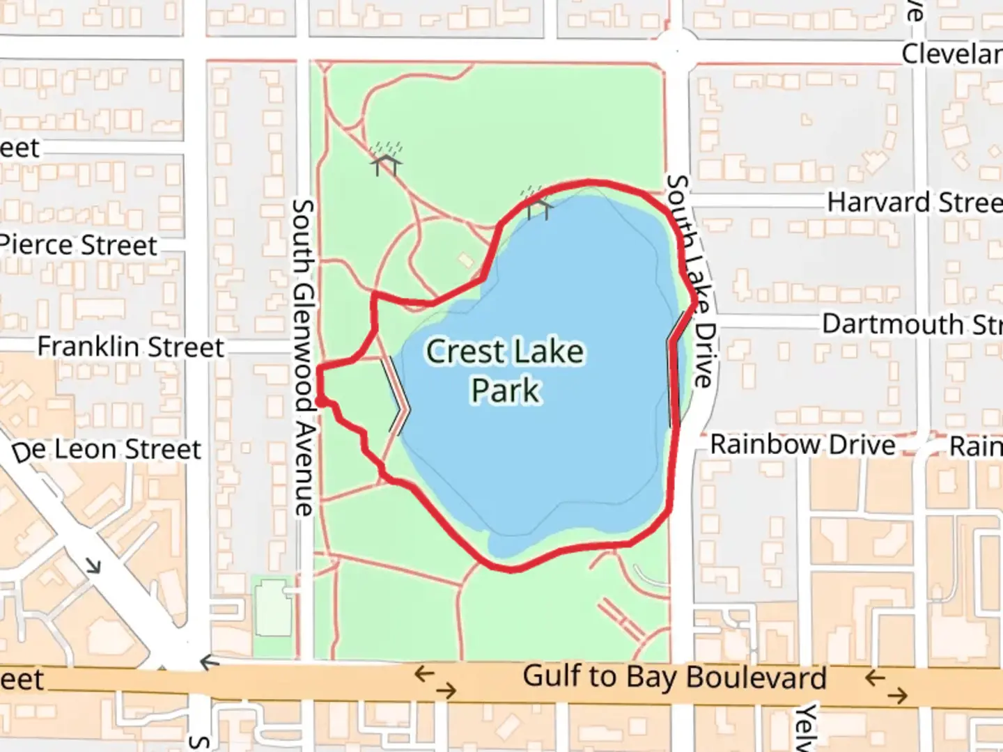 An image depicting the trail Crest Lake Loop and its surrounding area.