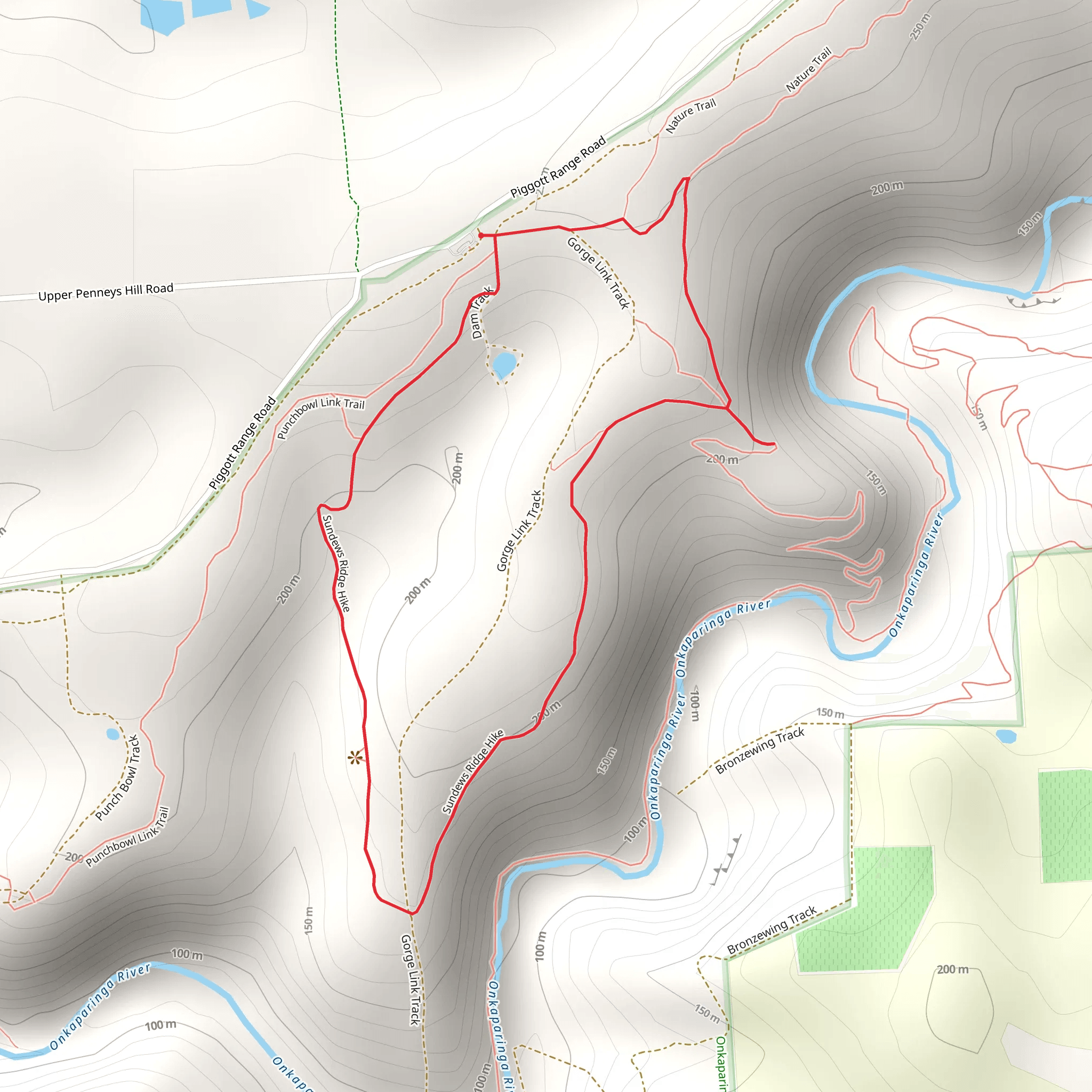 Sundews Ridge Hike mobile static map