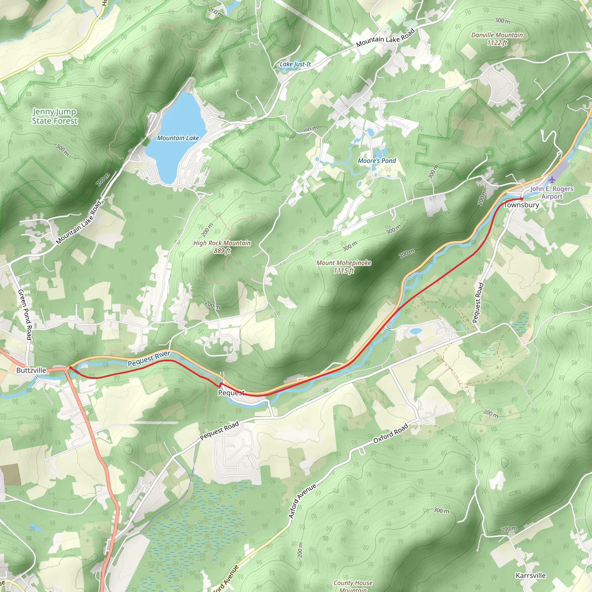 Prequest Wma Trail - Townsbury mobile static map