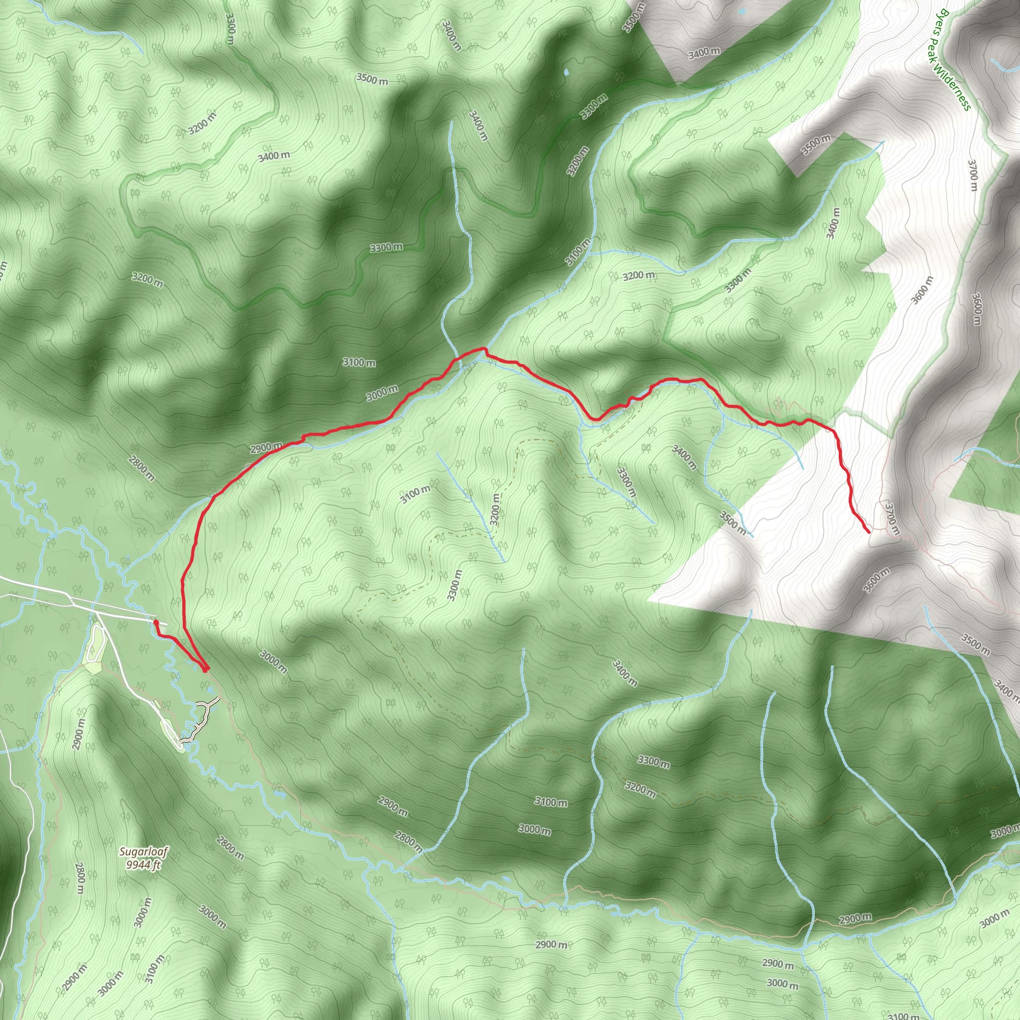 Darling Creek Trail mobile static map