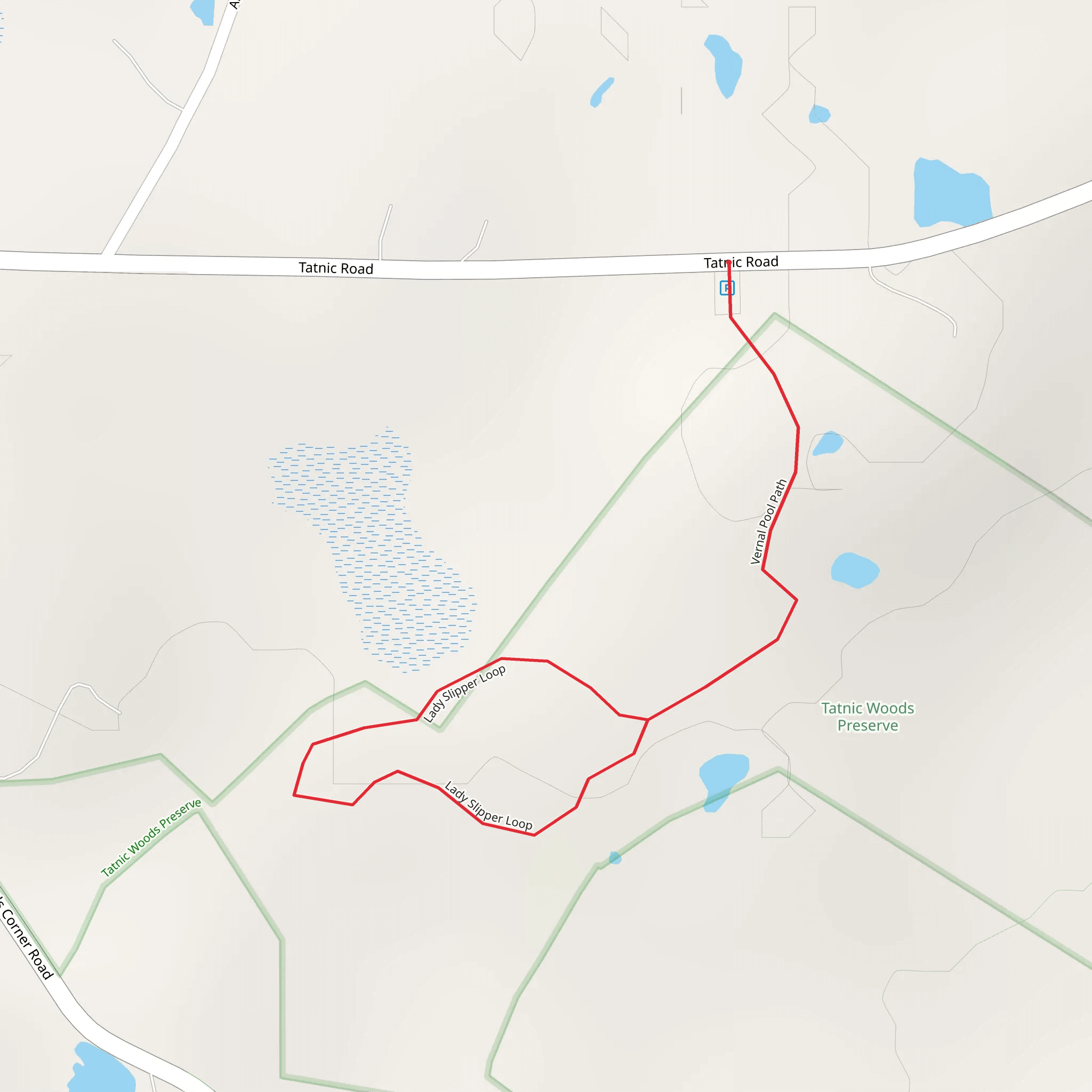 Tatnic Road Trail mobile static map