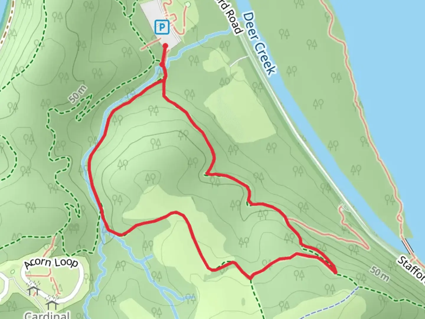 An image depicting the trail Susquehanna Ridge and Farm Road Loop Trail and its surrounding area.