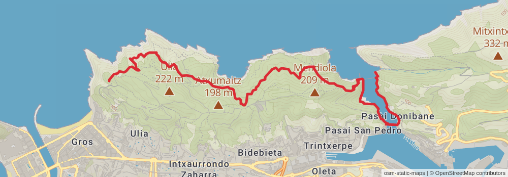 GR 121 Vuelta a Guipuzcoa stage 2 Map