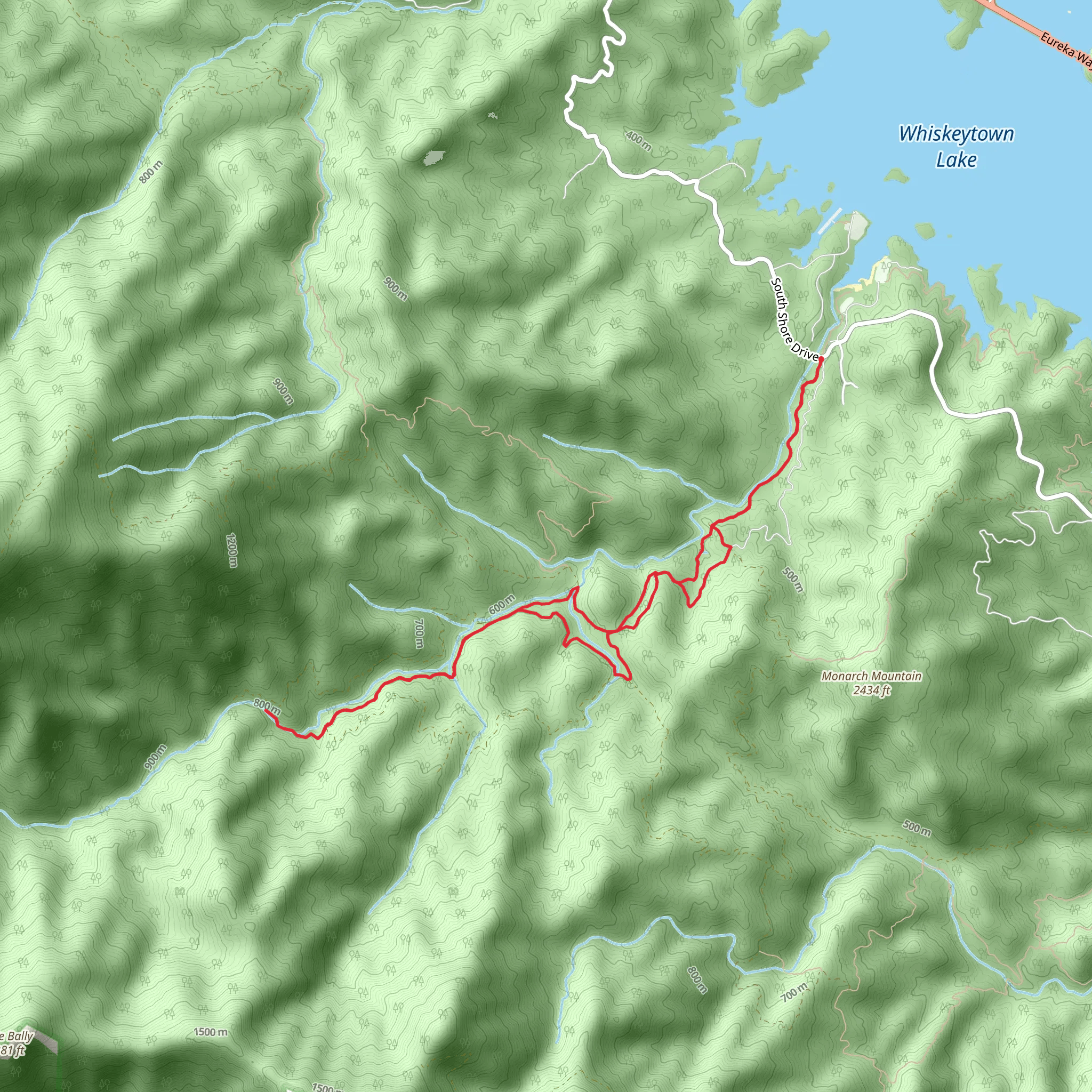 Lower Brandy Creek Trail mobile static map