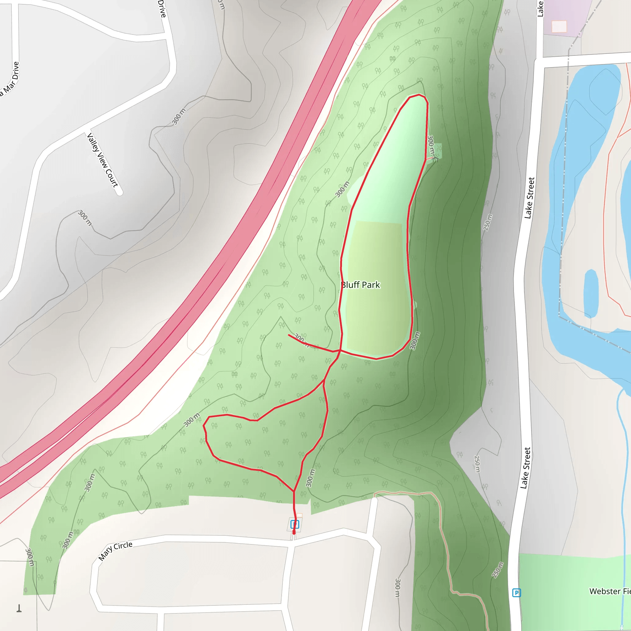 Bluff Park Loop mobile static map
