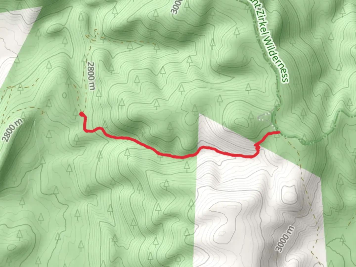 An image depicting the trail Hare Trail and its surrounding area.